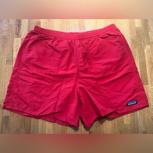 Red Patagonia Baggies 5in Shorts